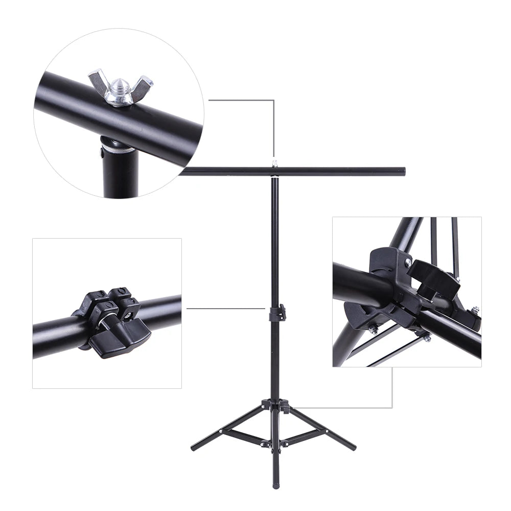 Mini Backdrop Stand Kit 60.5×70cm – Photography Studio Support Photography Backdrop Stand Qst