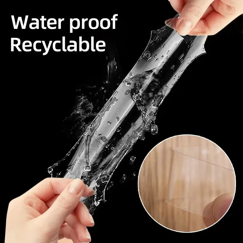Strong Double-Sided Nano Adhesive Tape – Clear Square Wall Pads Nano Adhesive Tape Qme