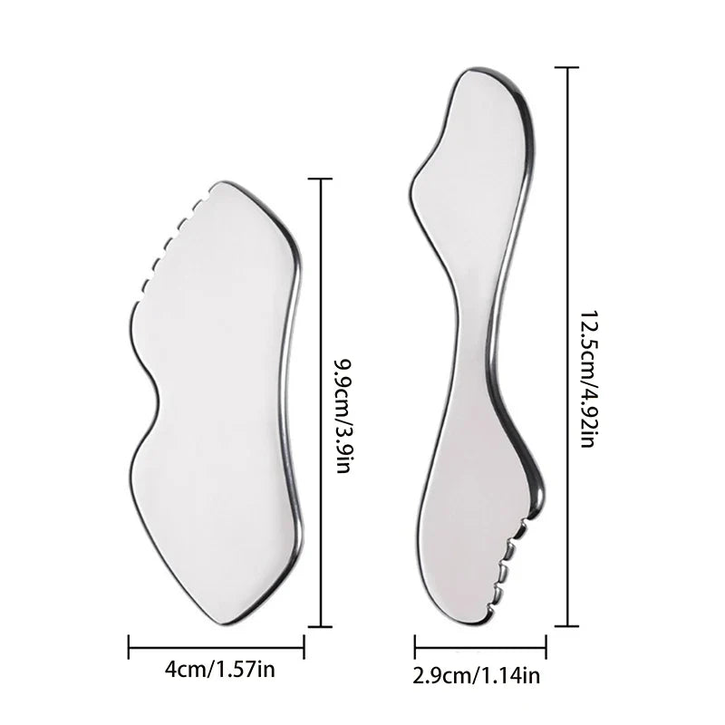 Stainless Steel Gua Sha Scraping Board Body Massager Gua Sha Massager Qme