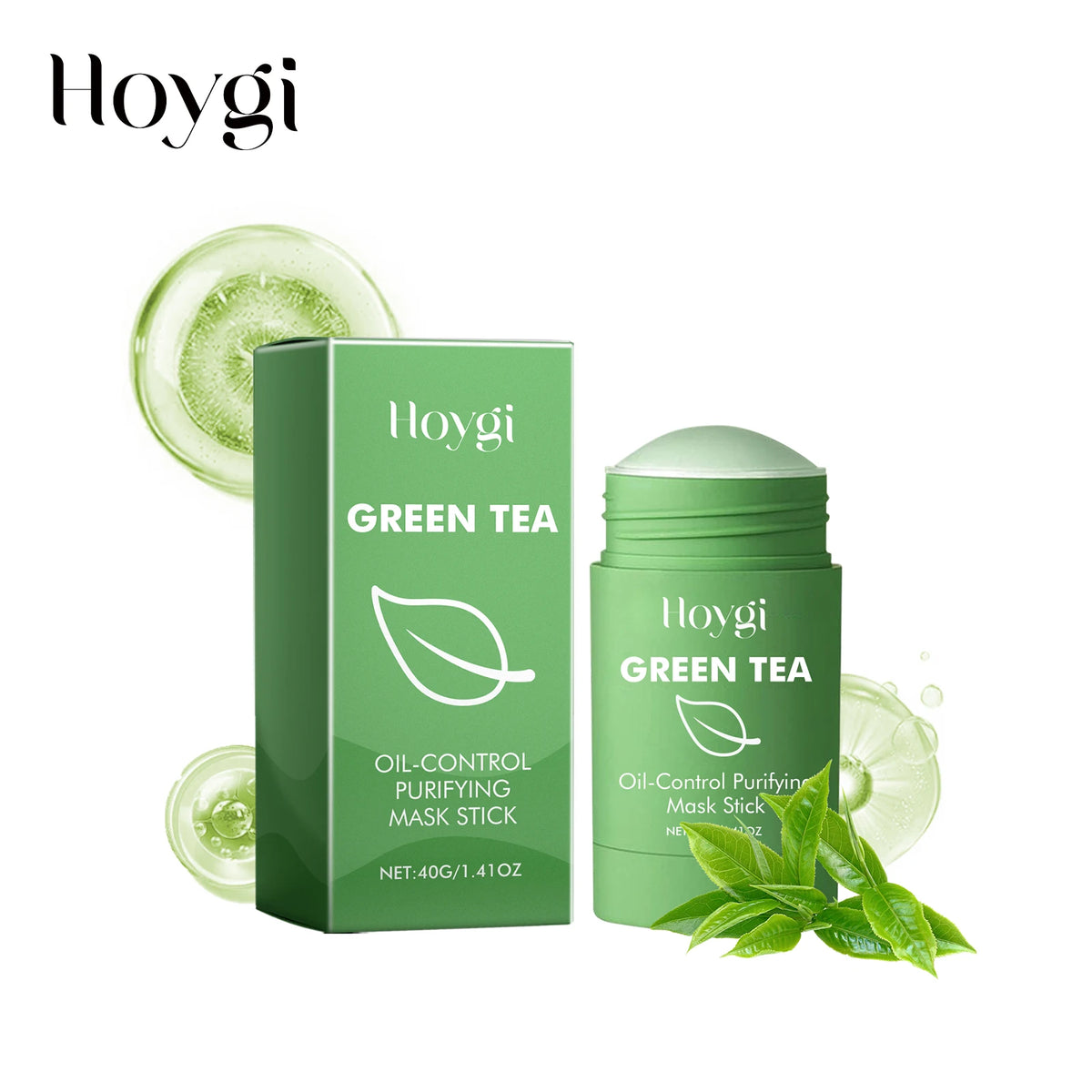 Hoygi Green Tea Cleansing Mask Stick – Pore Purifying 40g Face Cleansing Mask Qst 40g