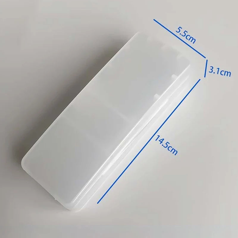 Men's Eco-Friendly PP Shaver Storage Box with Handle Shaver Storage Box Qme White