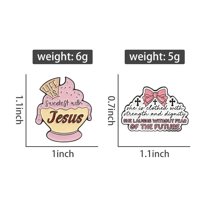 Pink Ice Cream Enamel Lapel Pin | Sweet Dessert Metal Badge Enamel Lapel Pin Qme