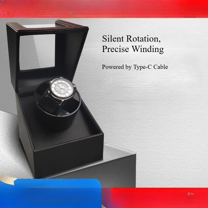 Automatic Watch Winder Box for Mechanical Watches | PU Leather Watch Winder Box Qme