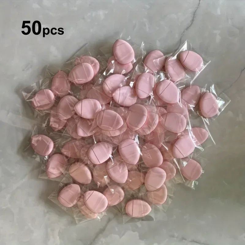 Mini Finger Puffs – Soft Pink Multi-Use Foundation Powder Sponge Makeup Sponge Applicator Qme