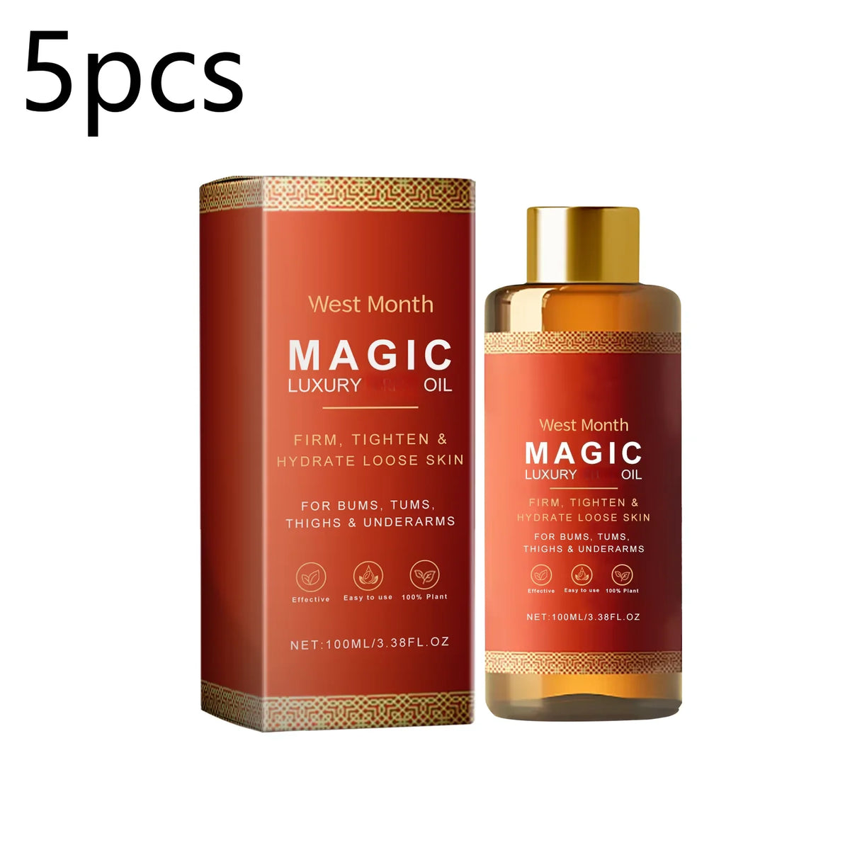 WEST MONTH Firming Body Oil – Moisturizing & Lifting 100ml Firming Body Oil Qst buy 3 free 2 100ml United States