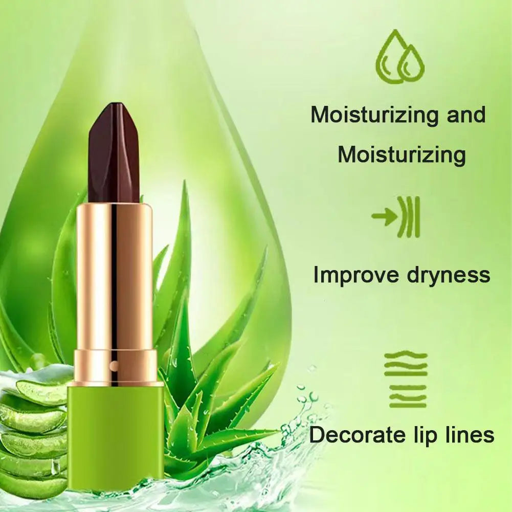 Aloe Vera Color-Changing Tint Lipstick – Long-Lasting & Moisturizing Color-Changing Lipstick Qme