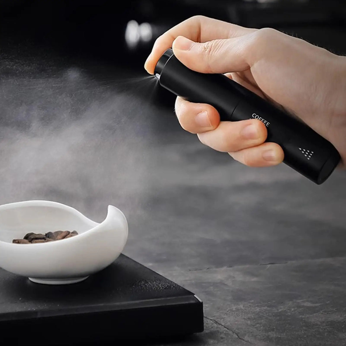 Fine Mist Coffee Bean Spray Bottle – Refillable Travel Atomizer Coffee Spray Bottle Qme