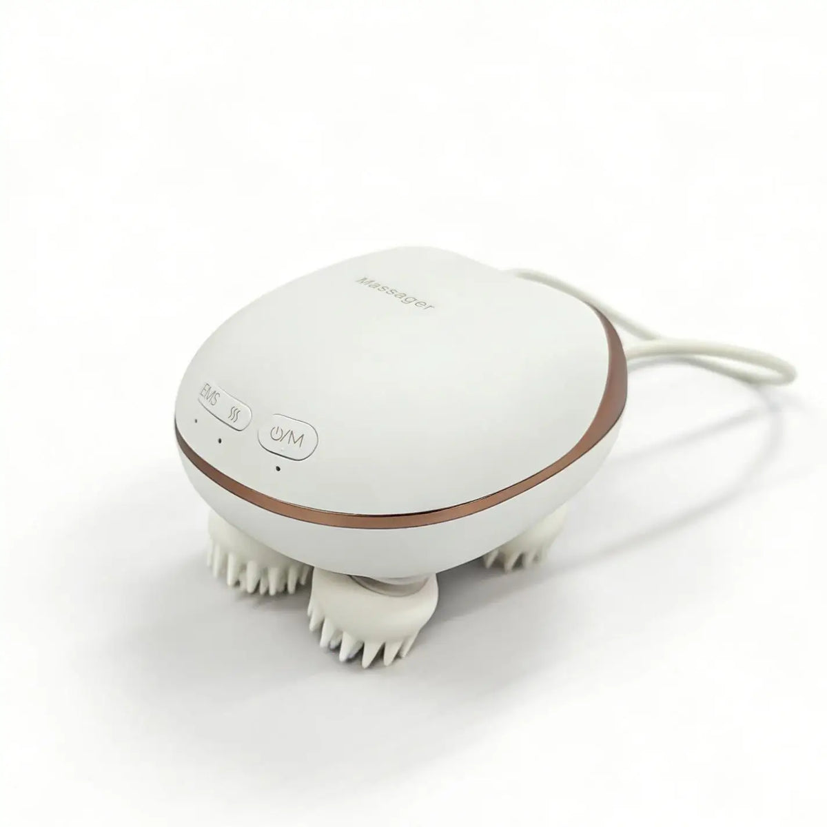 VIMYSHOW EMS Cordless Scalp Massager – IPX7 Waterproof Scalp Massager Qst Beige
