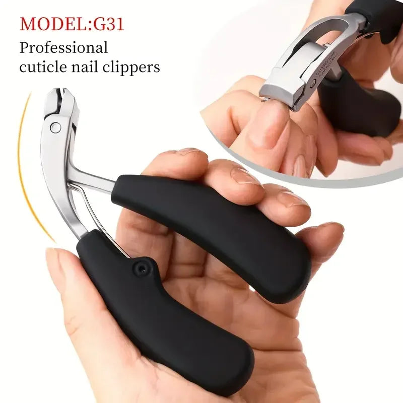 Curved Nail Clippers Extra Wide Mouth for Thick Toenails Nail Clippers Qme