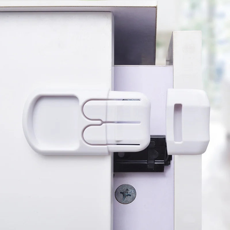 Baby Safety Drawer & Cabinet Locks – Double Snap Child Guard Baby Cabinet Lock Qme