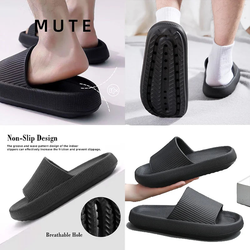 Cloud Cushion Slides – Unisex Bathroom Slippers, 19 Colors Cloud Cushion Slides Qme