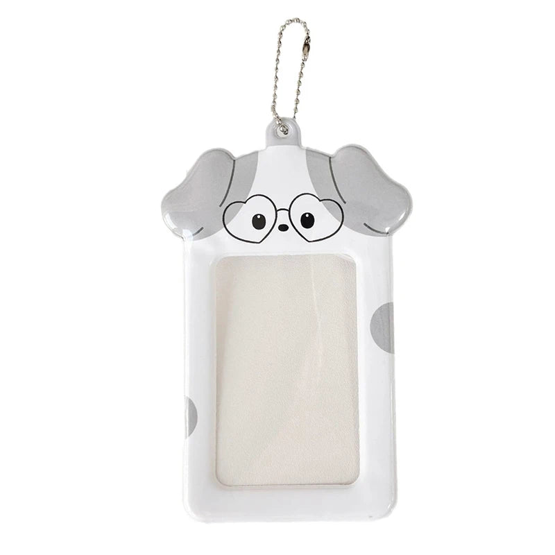 Kawaii Kpop Photocard Holder Keychain – 3 Inch Card Sleeve Photocard Holder Keychain Qst