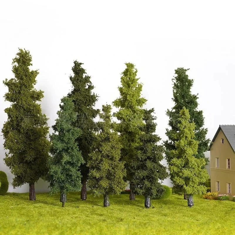 14 Miniature Pine Tree Models – Diorama & Train Layout Decor Miniature Model Trees Qme