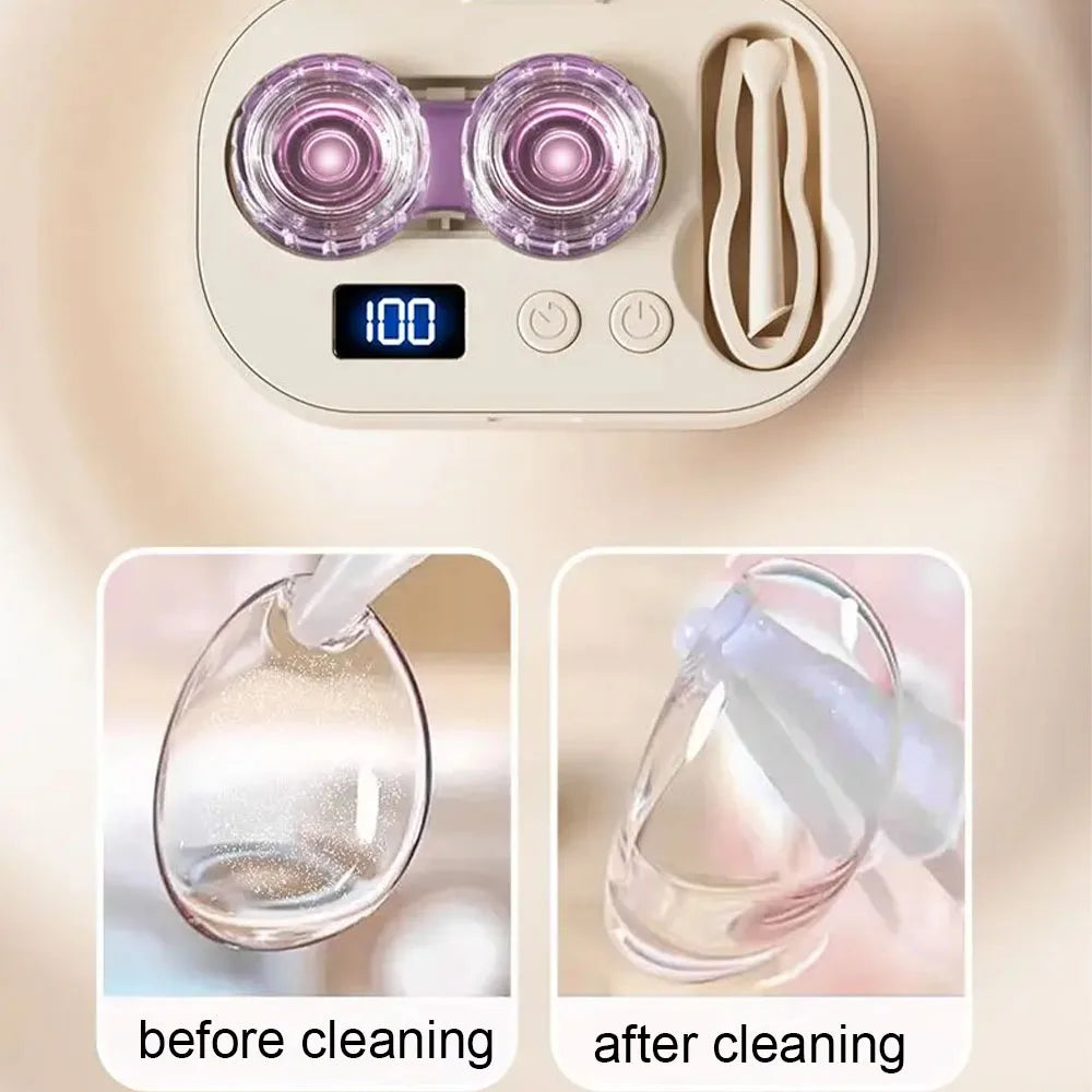 Ultrasonic Contact Lens Cleaner – USB Rechargeable Portable Lens Cleaning Device Qst