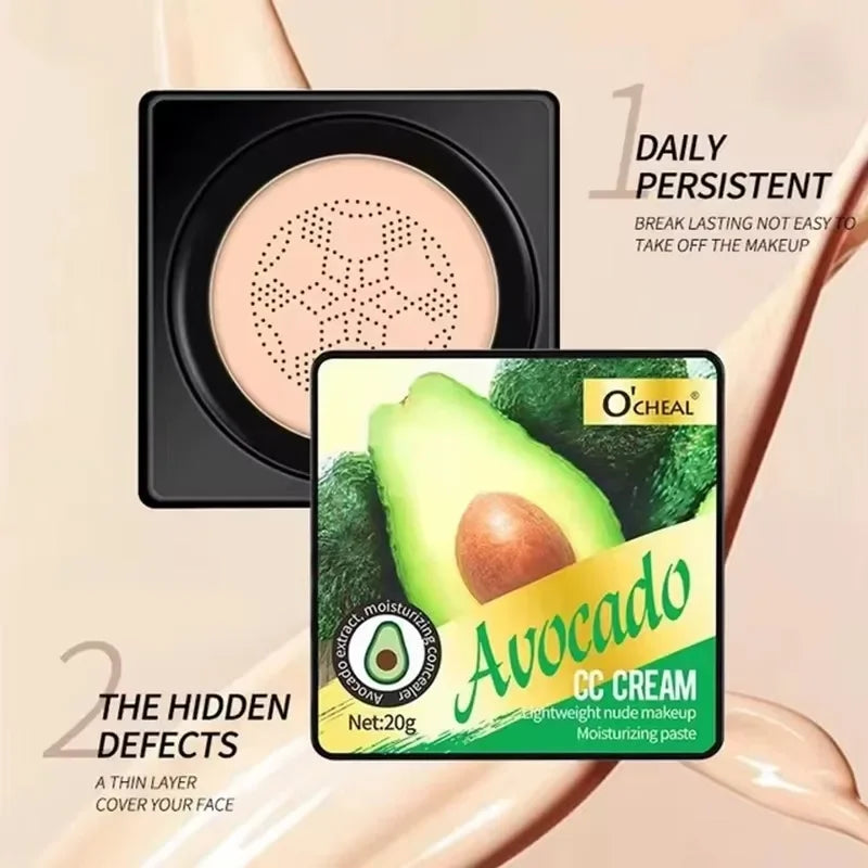 Air Cushion CC Cream Mushroom Puff – Moisturizing Concealer Air Cushion CC Cream Qme