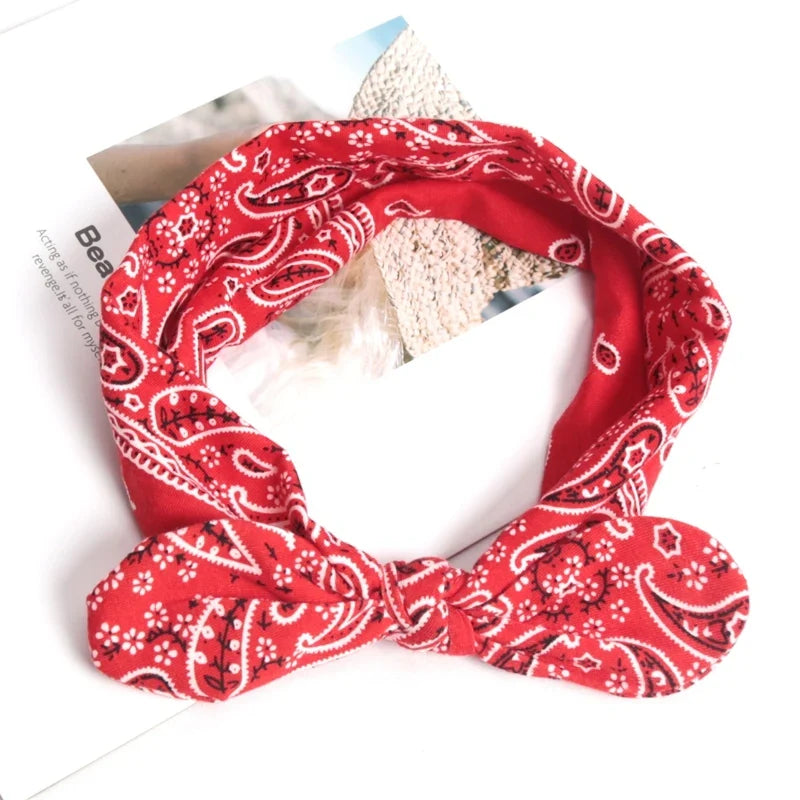Women's Elastic Soft Vintage Headbands – Yoga & Workout Yoga Headband Qme Red
