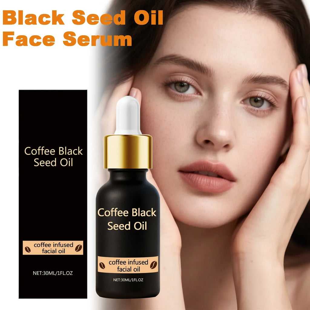 Black Seed Oil Face Serum with Coffee Extract | Qme Face Serum Qme