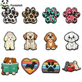 PandaHall Dog Silicone Focal Beads 12pcs – Puppy Paw Craft Beads Silicone Craft Beads Qme Default Title