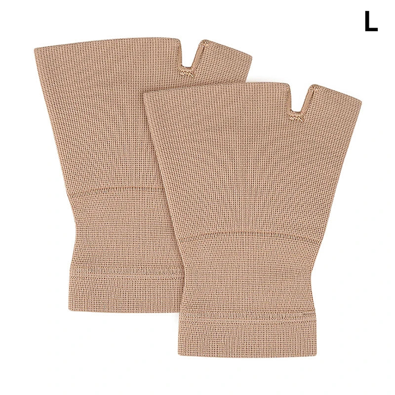 Compression Wrist & Thumb Support Brace Sleeve – 1 Pair Wrist Support Brace Qst L Nude