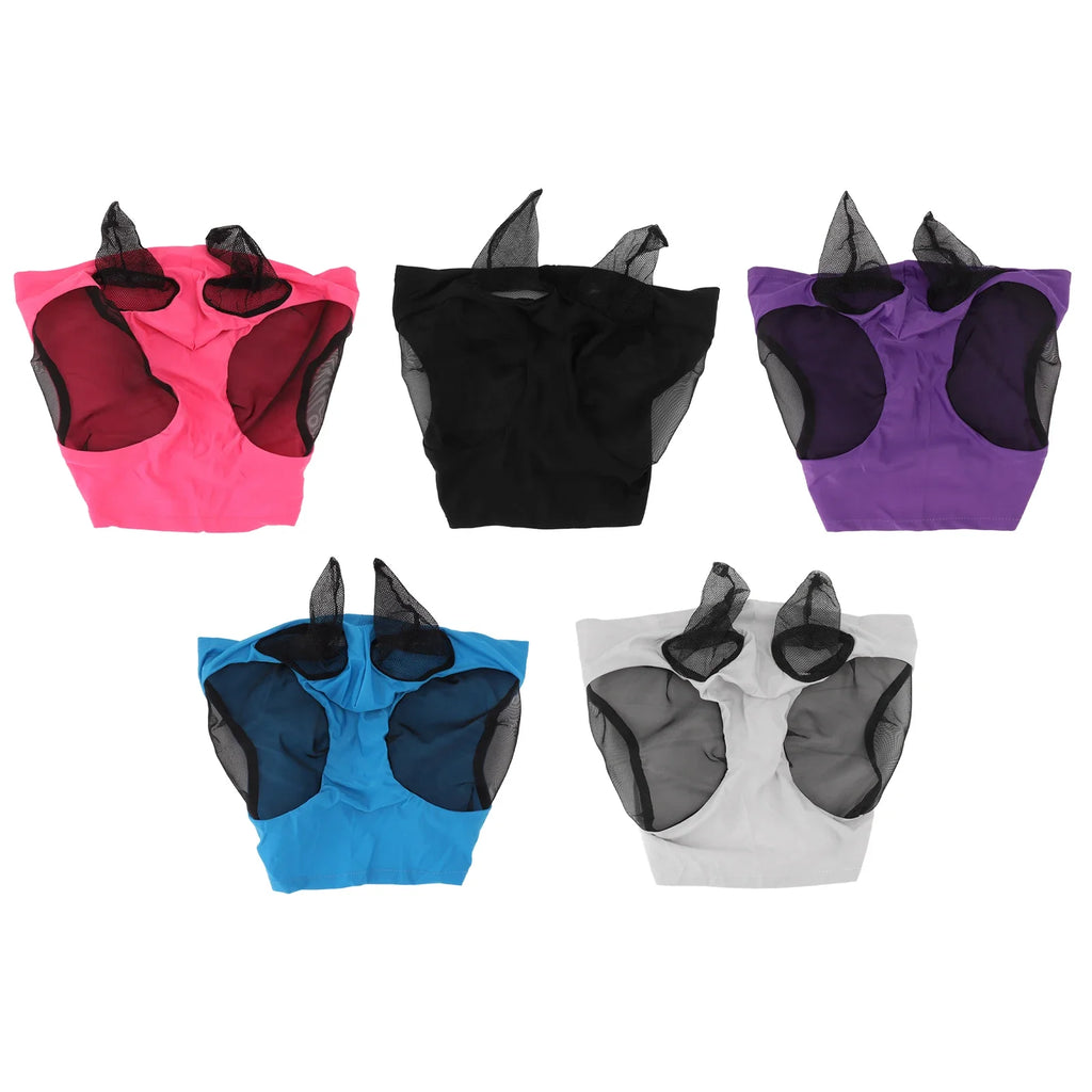 Breathable Horse Fly Mask with Ear Protection – Mesh Elastic Horse Fly Mask Qme