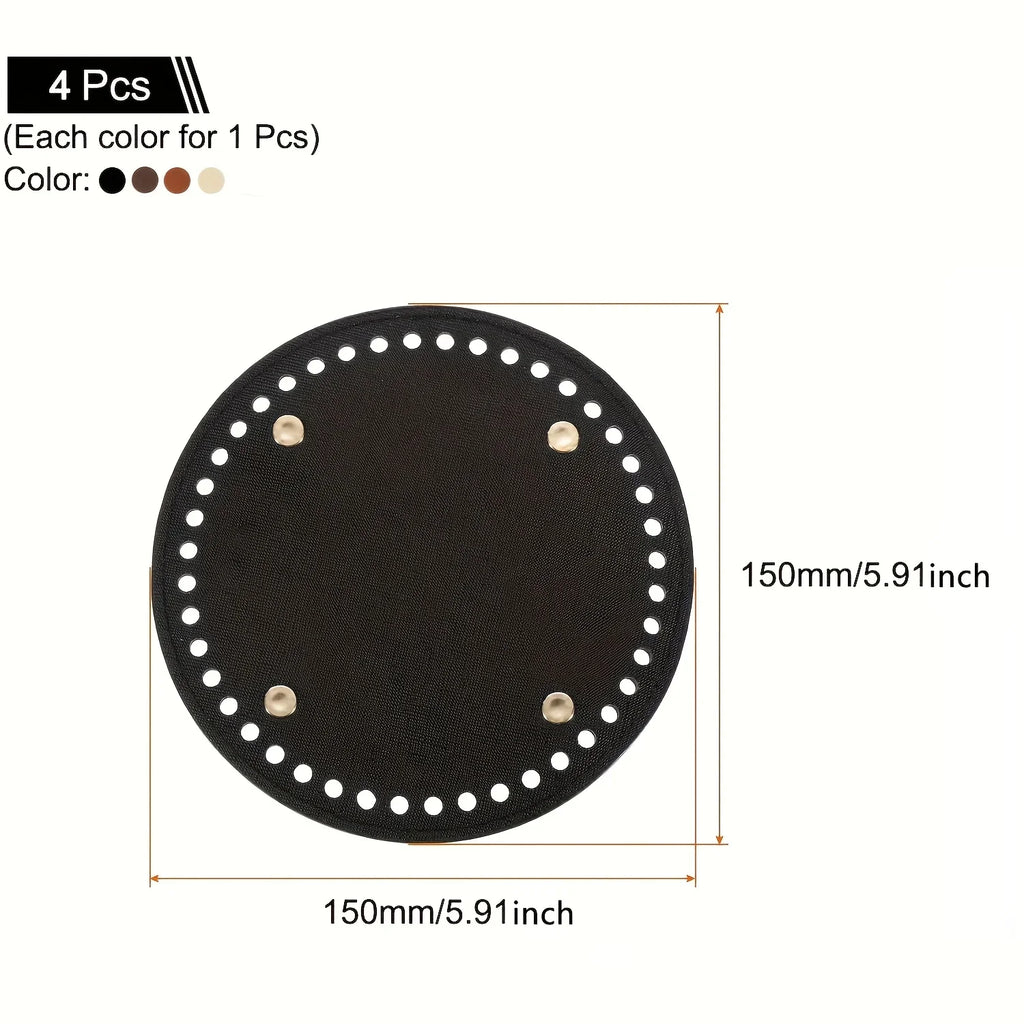 Round Bag Bottom Shaper Pad Metal Studs – DIY Purse Base Plate Bag Shaper Pad Qme