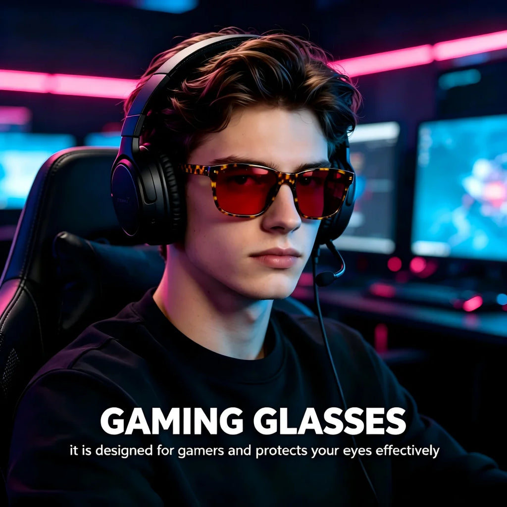 VOPHA S70 Blue Light Blocking Glasses – Amber Lens & Dual AR Coat Blue Light Glasses Qst