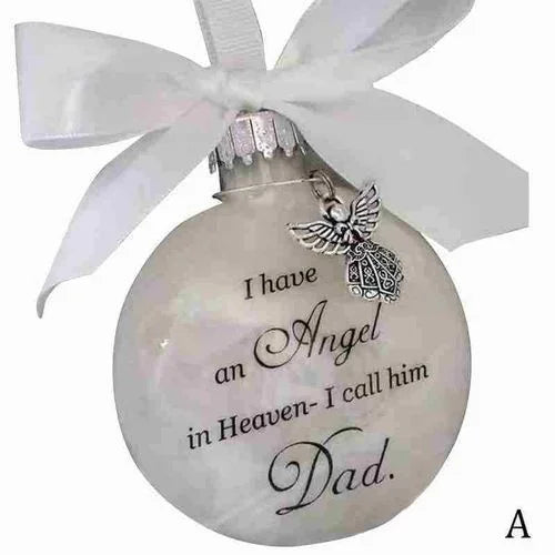 Christmas Tree Feather Ball Ornament – Angel Keepsake | 10 Colors Christmas Ornament Qme Dad 1pcs