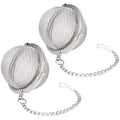 Stainless Steel Mesh Tea Ball Infuser & Spice Strainer Tea Ball Infuser Qme 2PCS