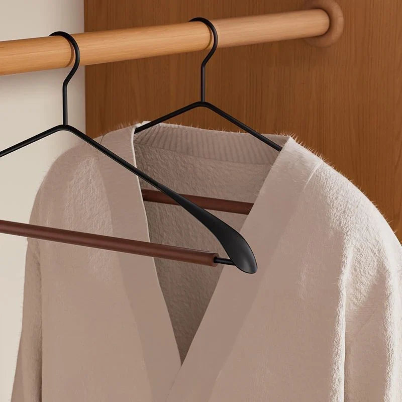 Iron & Beech Suit Hanger – Non-Slip, Rust-Resistant, Dual-Use Suit Hanger Qme