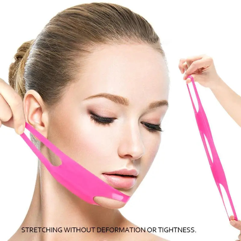 Silicone V-Line Face Lifting Strap – Chin & Cheek Shaper Face Lifting Strap Qst