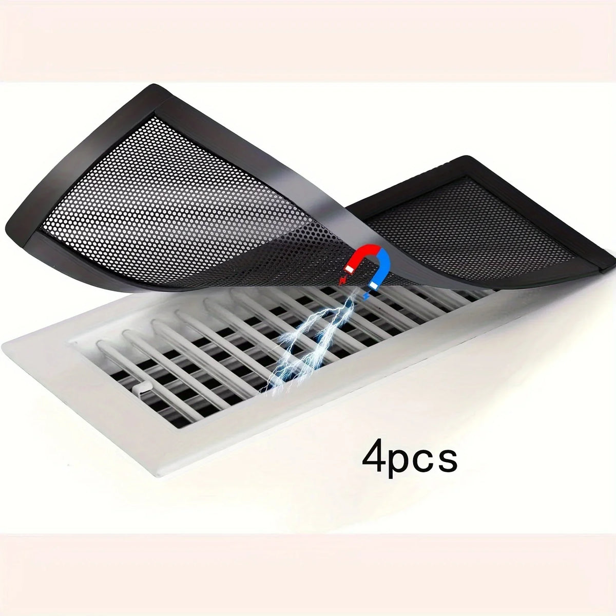 4-Pack Magnetic Vent Covers 4x10 – PVC Mesh Dust & Pest Guard Magnetic Vent Cover Qme 4PCS