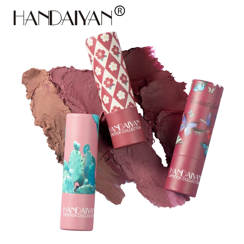 8-Color Matte Velvet Long-Lasting Lipstick | Paper Tube Matte Lipstick Qme