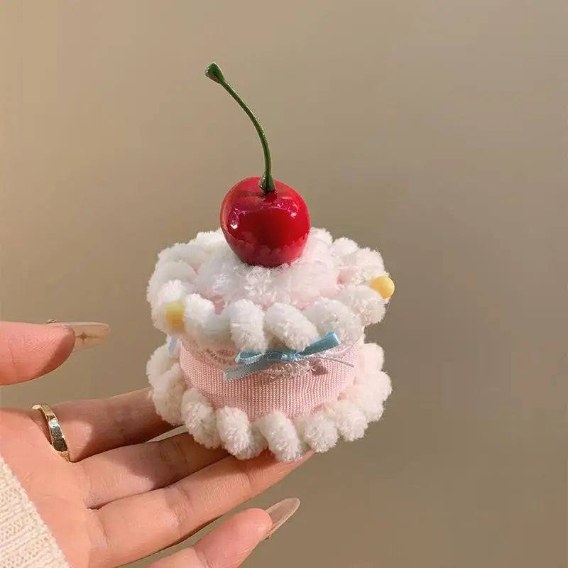 Cute Cherry Cake Hair Clip – Birthday Hairpin Accessory Novelty Hair Clip Qst Pink