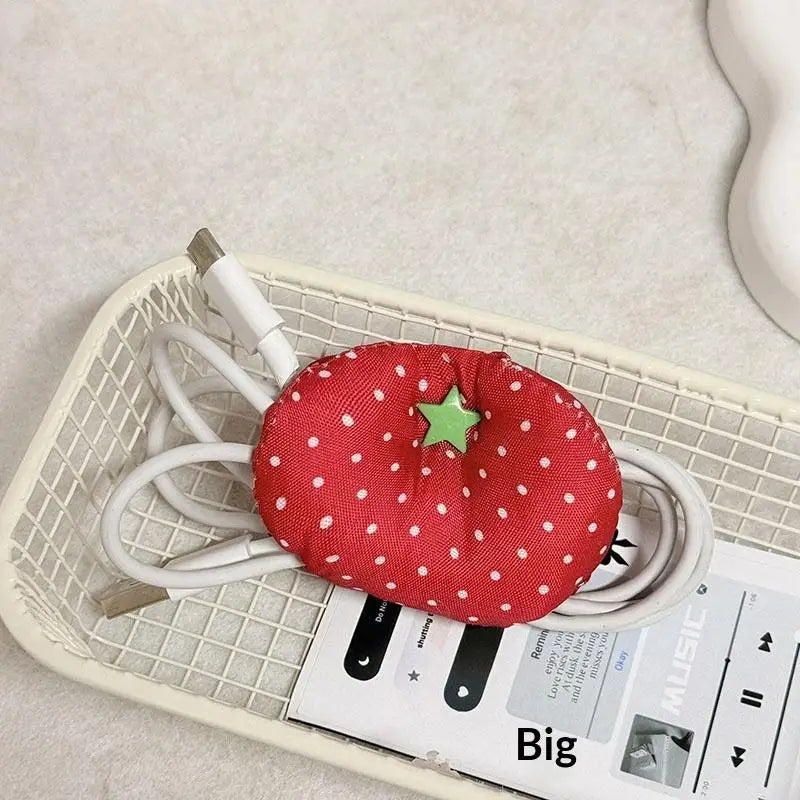Handmade Fabric Angel Wings Earphone & Cable Organizer Accessory Organizer Pouch Qme A2