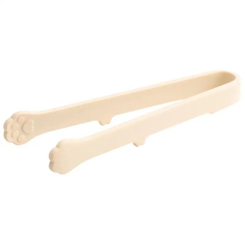 Cat Paw Silicone Mini Snack Tongs | Japanese Kitchen Tool Silicone Food Tongs Qme Beige