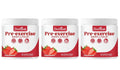 Docteat Pre-Workout Powder Strawberry 300g | 30 Servings Pre-Workout Supplement Qst 900g (Pack of 3)