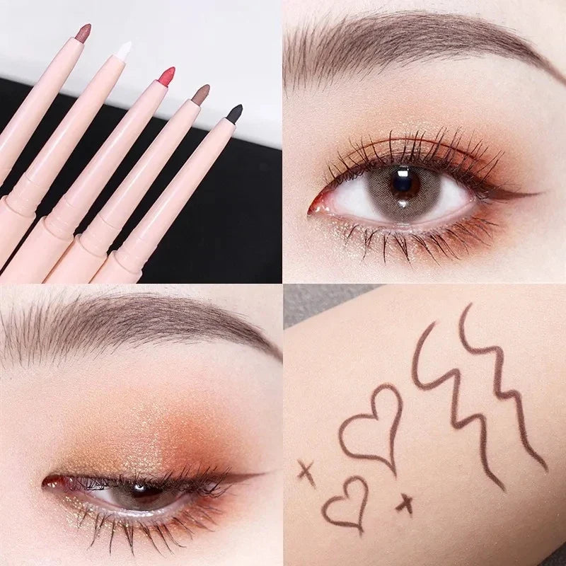 Matte Gel Eyeliner Pencil – Ultra-Fine, Long-Lasting, Quick Dry Gel Eyeliner Pencil Qme