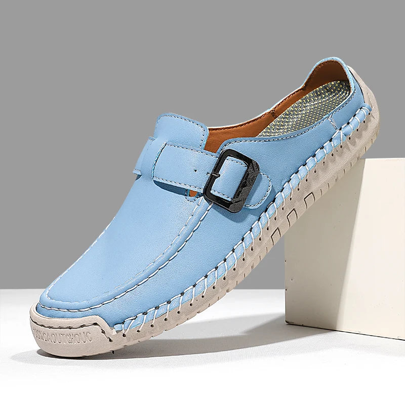Women's Roman Clogs Sandal Slippers – Non-Slip Rubber Sole Women's Sandal Slippers Qst Blue 43