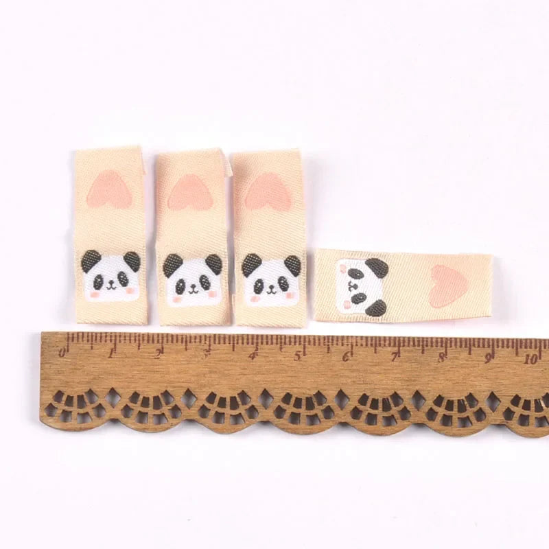 Animal Print Washable Sewing Care Labels – Tiger Chick Panda 50pcs Sewing Care Labels Qme 4