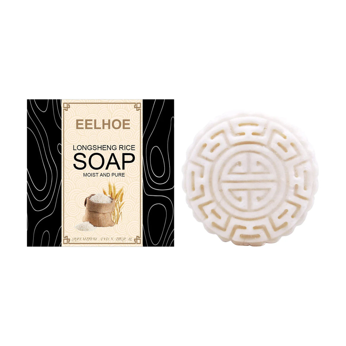 Rice Water Shampoo Bar – Nourishing Solid Hair Cleanser Solid Shampoo Bar Qst 1pcs