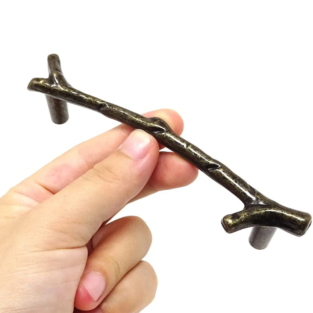 Vintage Tree Branch Cabinet Handle – Zinc Alloy Drawer Pull Cabinet Drawer Handle Qme