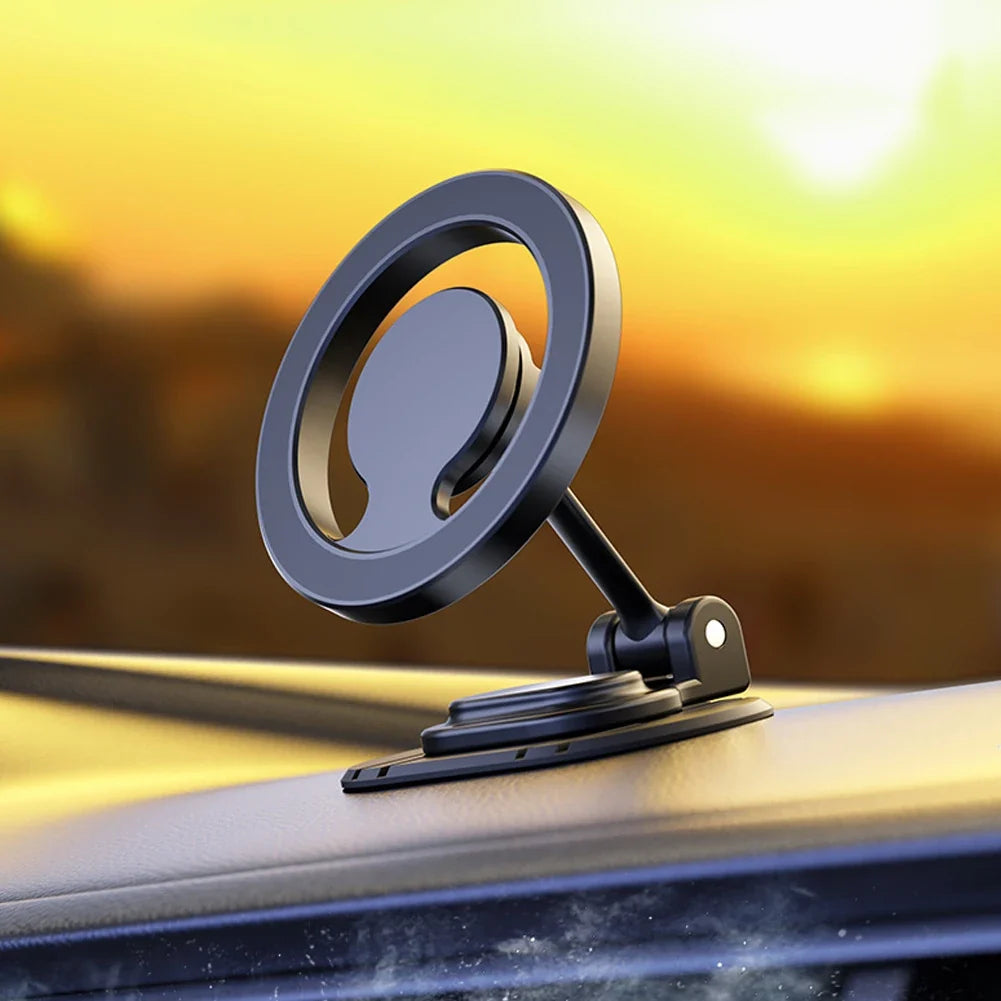 Magnetic Car Phone Mount – 360° Rotation Foldable Holder Car Phone Mount Qme