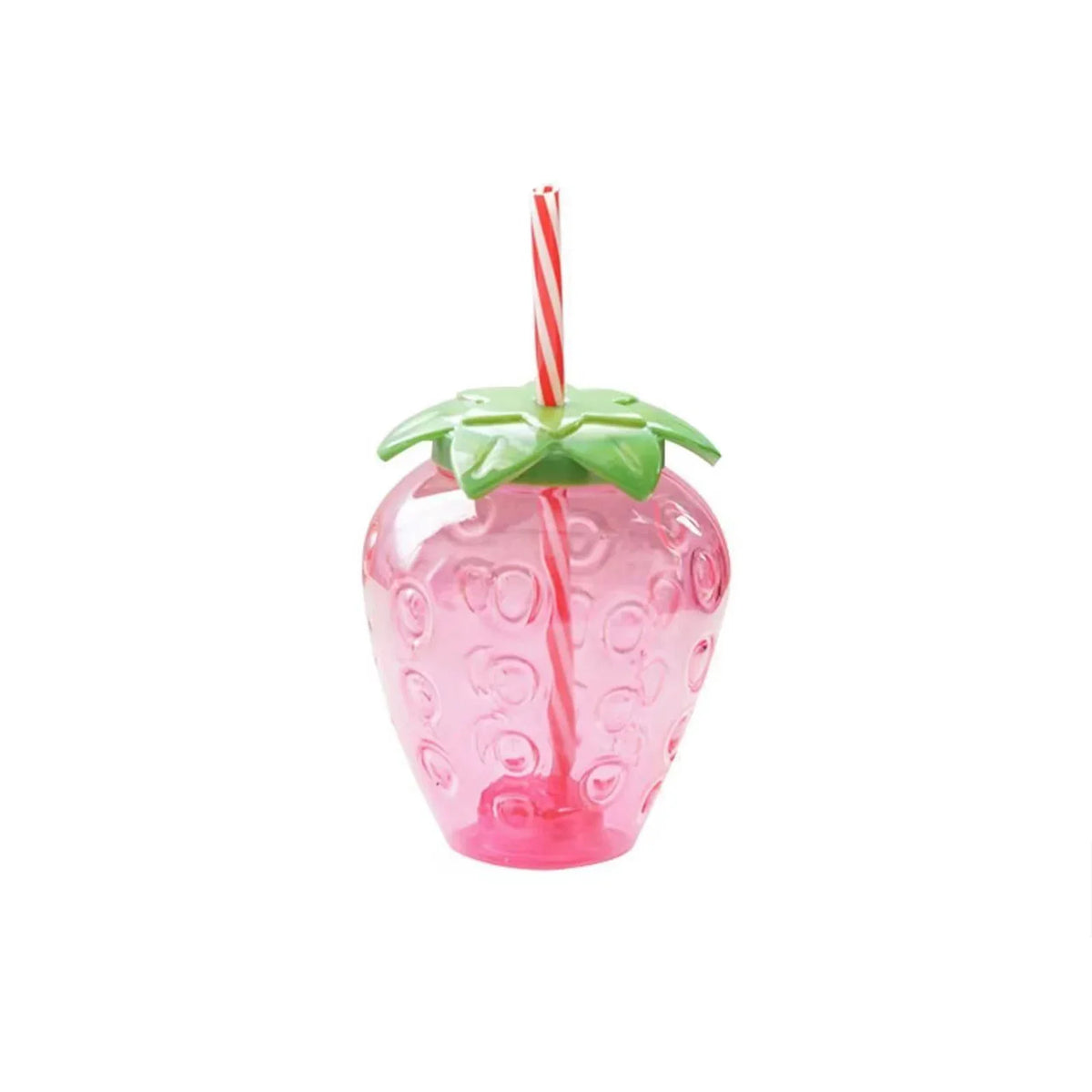 Strawberry Straw Milk Tea Cup – Portable Cold Drink Cup Straw Drinking Cup Qme