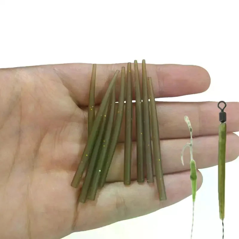 50 Carp Fishing Rig Anti Tangle Sleeves Terminal Accessories Fishing Rig Sleeves Qme