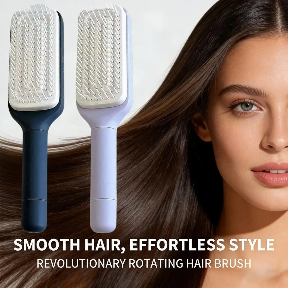 Self-Cleaning Rotatable Hair Brush | Air Cushion Massage Comb Air Cushion Hair Brush Qme