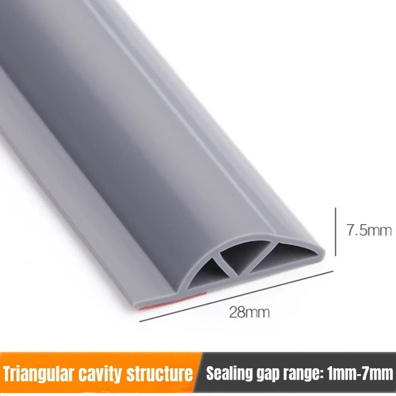 2M Silicone P-Type Window & Door Sealing Strip | Weatherstrip Window Door Seal Strip Qme Triangle P-type 2m