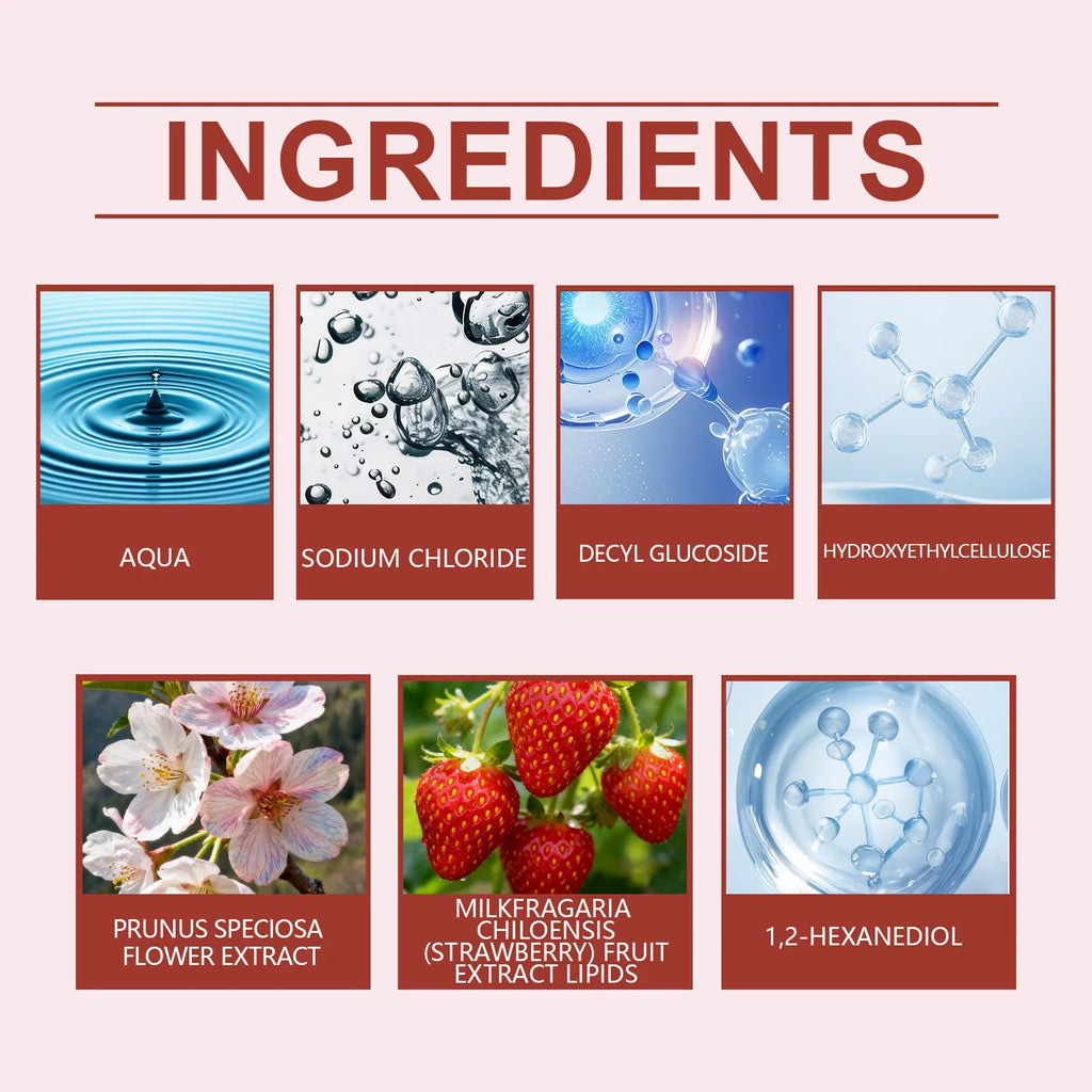 OceAura Sakura Strawberry Body Scrub – Exfoliating & Glow Body Scrub Cream Qst