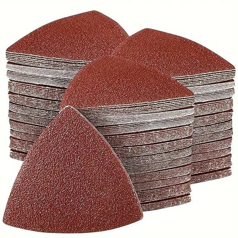 Triangular Hook & Loop Sandpaper 30pc Multi-Grit Sanding Pads Sanding Pads Qme
