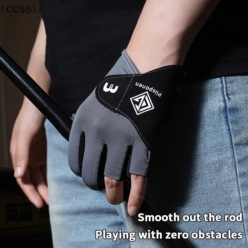 3-Finger Billiards Glove – Left Hand Pool & Snooker Cue Glove Billiards Cue Glove Qst