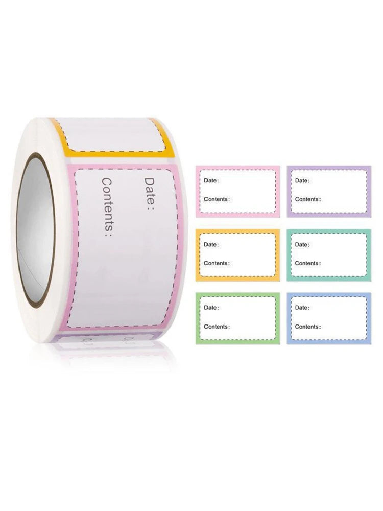 250Pcs Self-Adhesive Food Storage Date Labels | Freezer Stickers Food Storage Labels Qst A